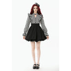 Dark in Love Striped Ruffle Gothic Lolita Dress