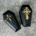 Vintage Cross Coffin Trinket Box