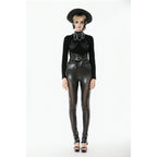 Dark in Love Serpentine Mesh Panel Leggings