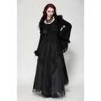 Dark in Love Eira Lace and Faux Fur Trimmed Hooded Coat - Size UK 10 Left Only!