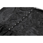 Dark in Love Morgana Gothic Off-Shoulder Lace Hem Dress