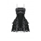 Dark in Love Morwenna Bat Mesh Layered Goth Mini Dress