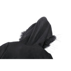 Dark in Love Eira Lace and Faux Fur Trimmed Hooded Coat - Size UK 10 Left Only!