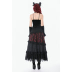 Dark in Love Dark Spliced Lace Maxi Skirt
