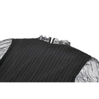 Dark in Love Dark Lace-Framed Silhouette Dress