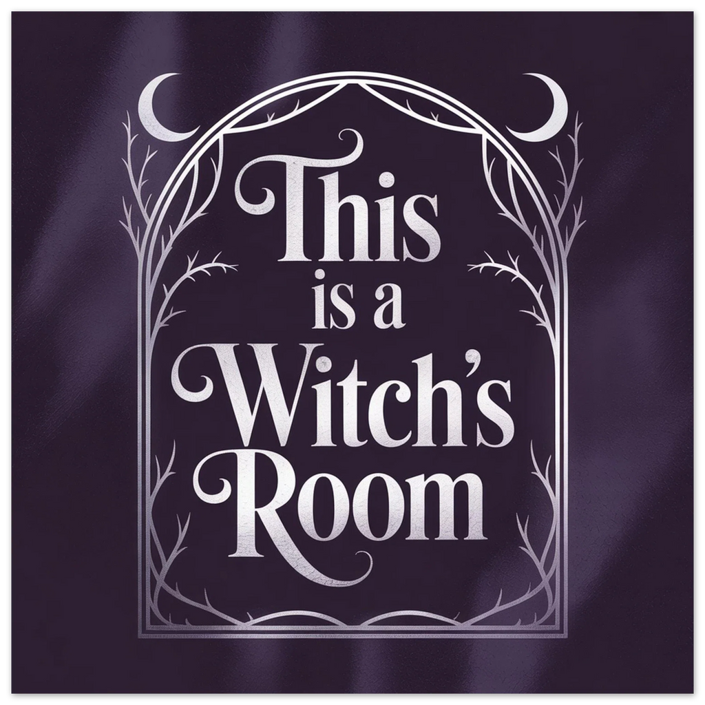 Witch’s Room Territory Marker Print (30×30 cm / 12×12″) – Bold Witchy Wall Art