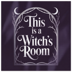 Witch’s Room Territory Marker Print (30×30 cm / 12×12″) – Bold Witchy Wall Art