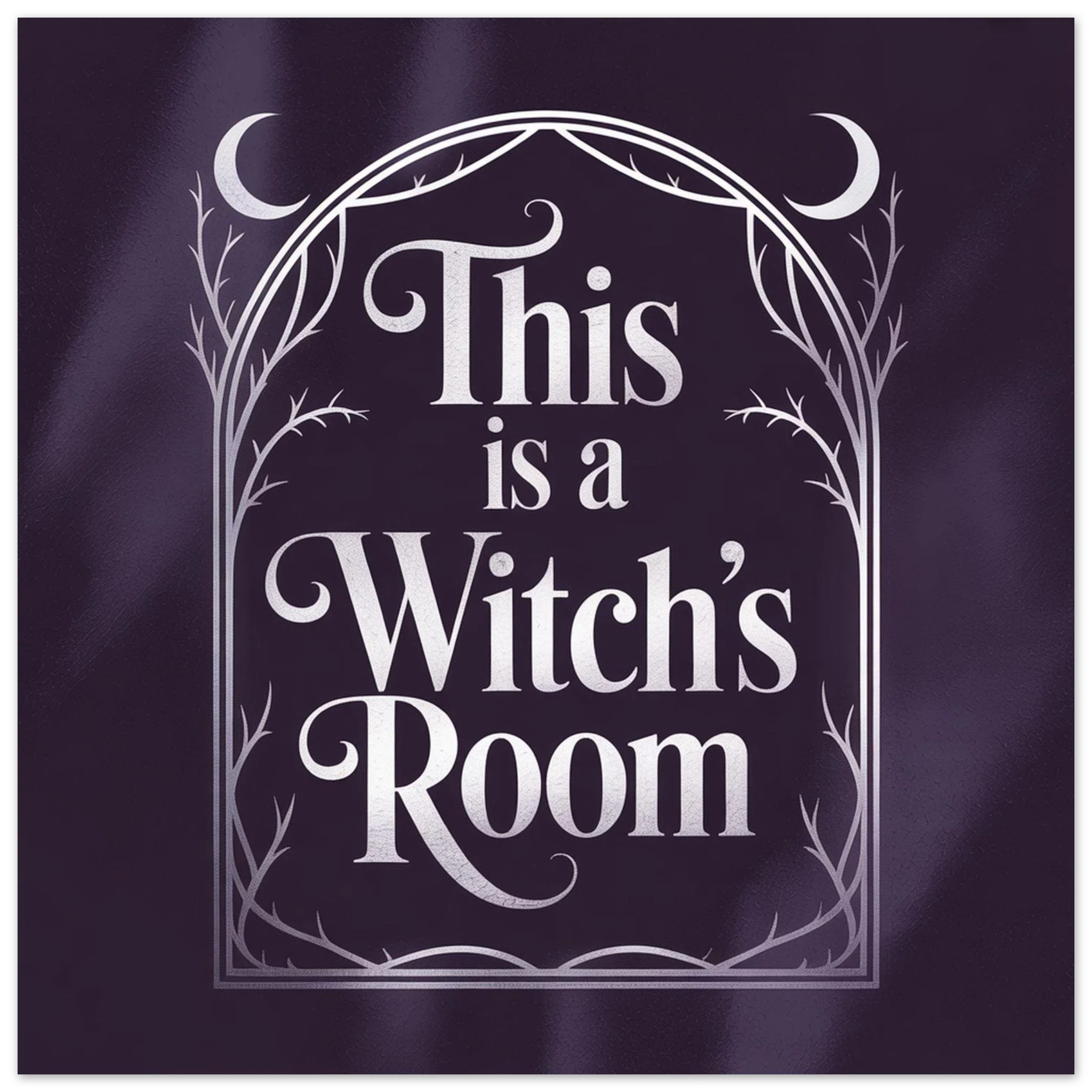 Witch’s Room Territory Marker Print (30×30 cm / 12×12″) – Bold Witchy Wall Art