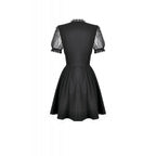 Dark in Love Dark Lace-Framed Silhouette Dress