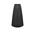 Dark in Love Punk Layered Pocket Cutout Belted Long Skirt