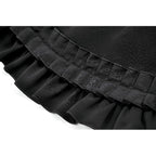 Dark in Love Lolita-Inspired Ruffled Mini Skirt in Black