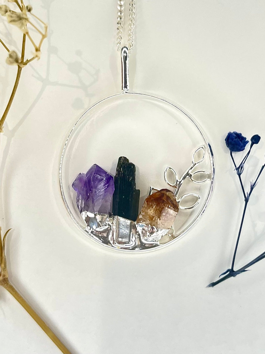 Crystal Garden Pendant Necklace