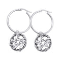 Green Witch Pentacle Hoops