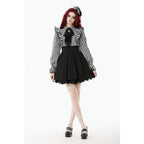 Dark in Love Striped Ruffle Gothic Lolita Dress