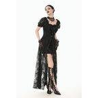 Dark in Love Morwenna Lace Gothic Maxi Dress in Black