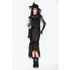 Dark in Love Gothic Elegant Velvet Mermaid Skirt