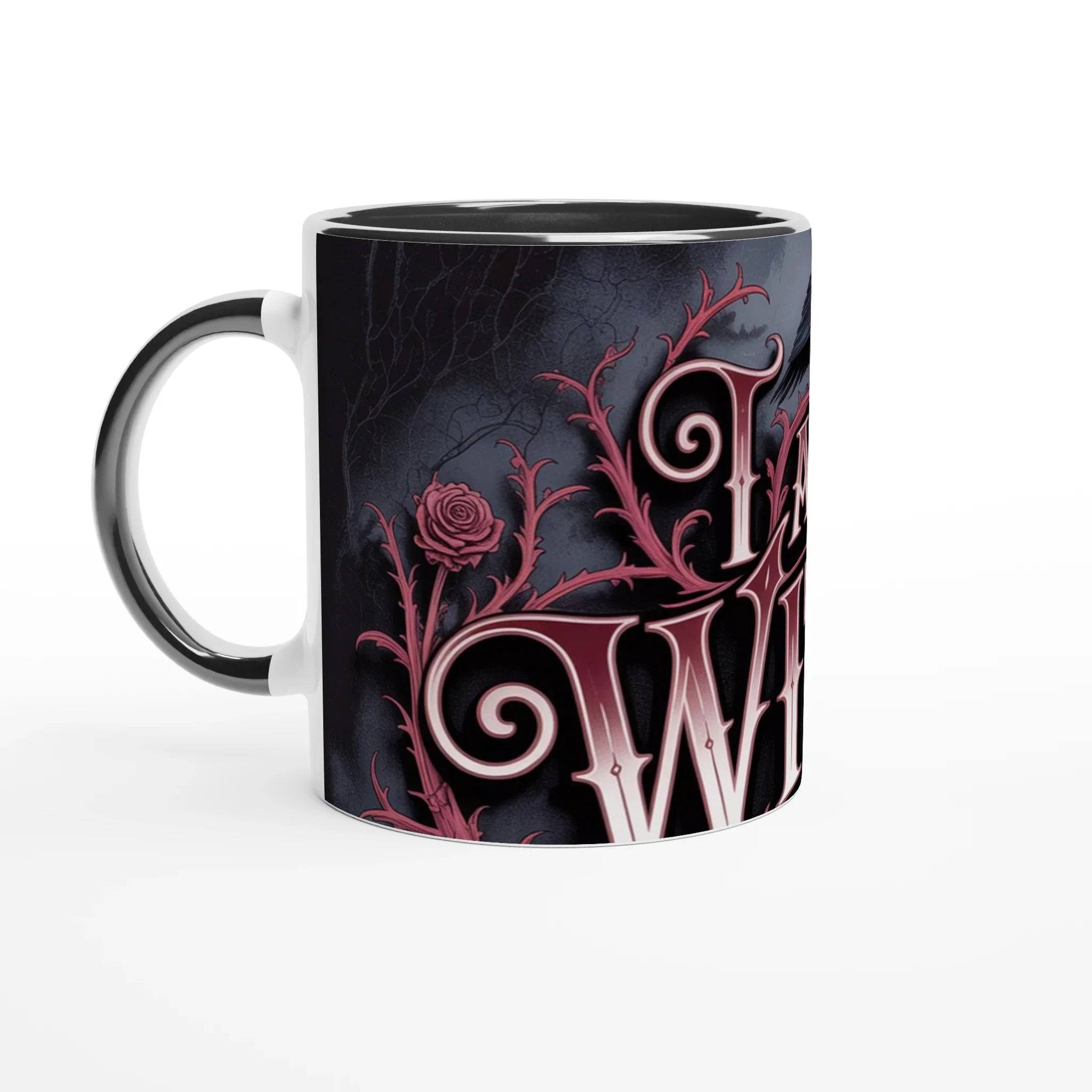 🖤 Gothic Witch’s Ceramic Mug – 11oz Black Magic Coffee Cup ☕✨ | Witchy Gift for Spellcasters & Gothic Lovers