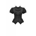 Dark in Love Gothic Lace Waist-Shaping Blouse