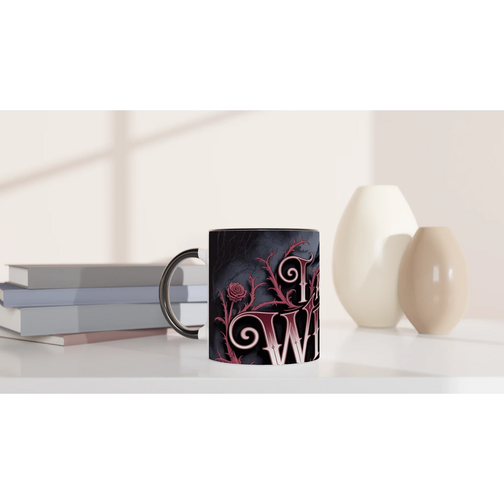 🖤 Gothic Witch’s Ceramic Mug – 11oz Black Magic Coffee Cup ☕✨ | Witchy Gift for Spellcasters & Gothic Lovers