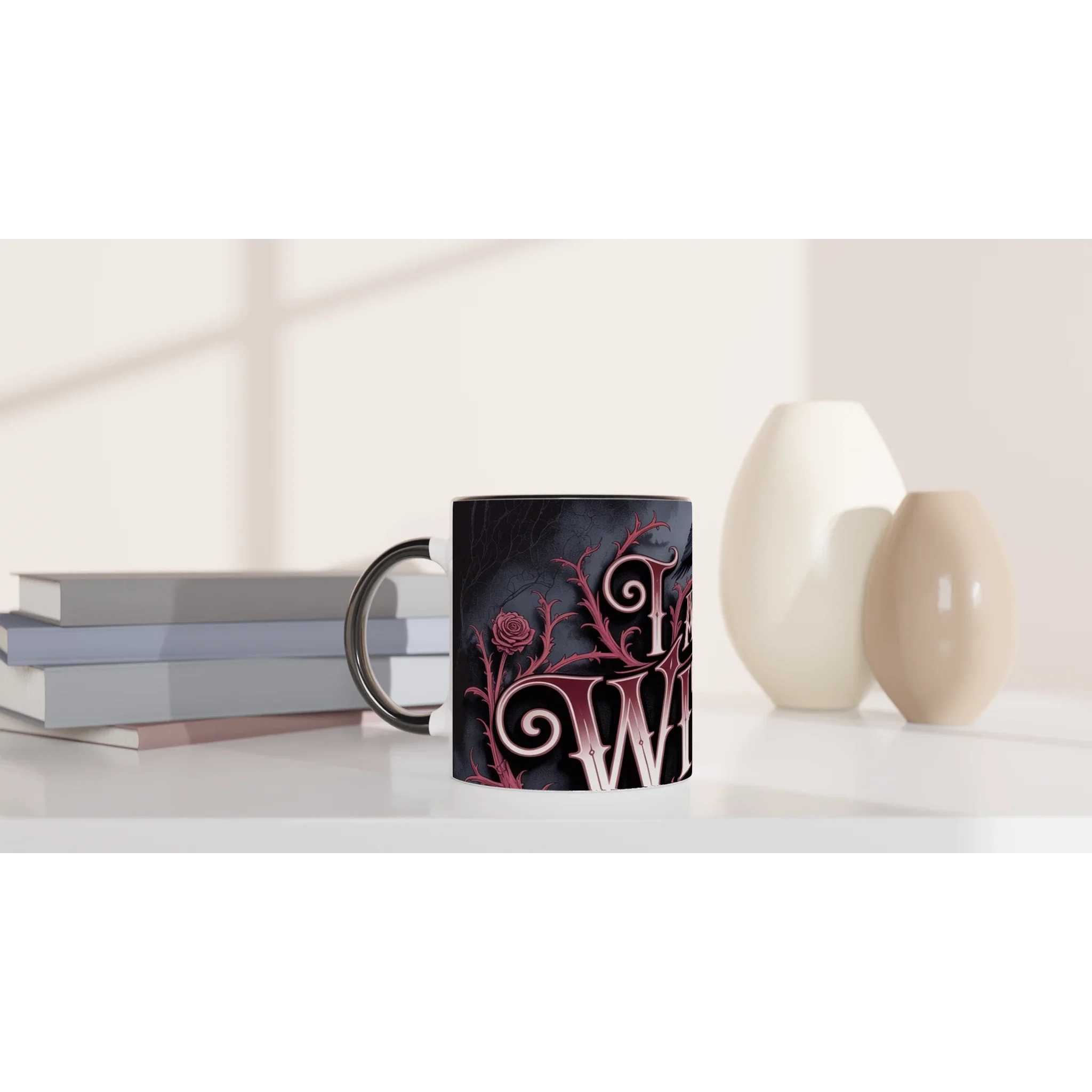 🖤 Gothic Witch’s Ceramic Mug – 11oz Black Magic Coffee Cup ☕✨ | Witchy Gift for Spellcasters & Gothic Lovers