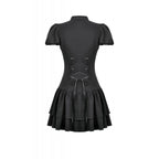 Dark in Love Lolita Bow-Trim Lace Dress