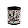 Witch's Working Cauldron Black Mug – Halloween Witch Tea Coffee Cup (11oz & 15oz)