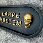 ‘Carpe Noctem’ Skull Wall Plaque