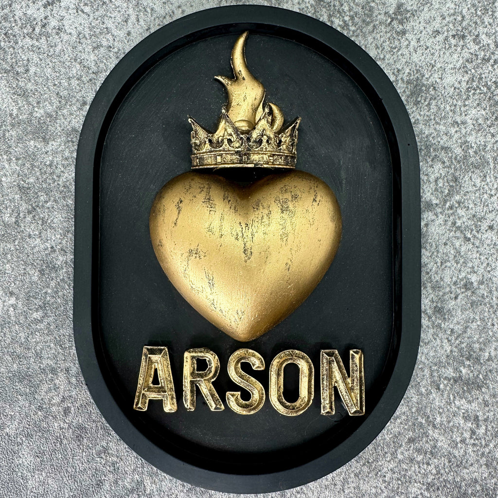 ‘Arson’ Sacred Heart Wall Plaque
