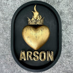 ‘Arson’ Sacred Heart Wall Plaque