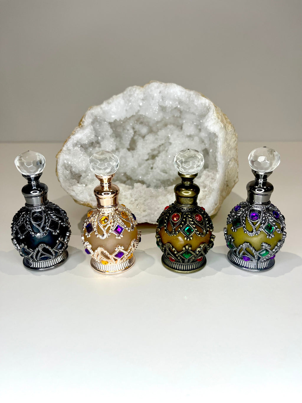 Manifestation Spell Oils – Rose Amour, Witch’s Ward, Fortune Flow, Lucky 7’s or Full Set | Dropper or Apothecary Bottle
