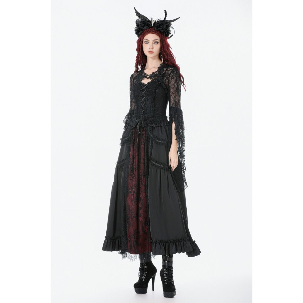 Dark In Love Lilith 3D Lace Bell Sleeve Cape
