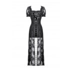 Dark in Love Morwenna Lace Gothic Maxi Dress in Black