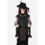 Dark in Love Gothic Elegant Velvet Mermaid Skirt