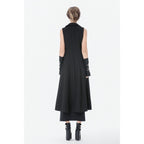 Dark in Love Collete Punk Sleeveless Long Fitted Coat