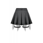 Dark in Love Punk Mesh Layered Skort Shorts
