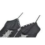Dark in Love Punk Sleeveless Dress with Chains