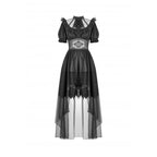 Dark in Love Ebon Rose High-Low Mesh & Lace Goth Dress