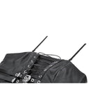 Dark in Love Ravena Buckled Faux Leather Corset Top