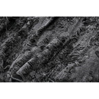 Dark in Love Elandra Layered Lace Handkerchief Hem Goth Skirt in Charcoal Black