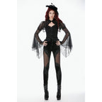 Dark in Love Gothic Velvet Mesh Patchwork Leggings