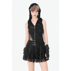 Dark in Love Rebel Punk Asymmetric Hooded Top