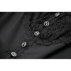 Dark in Love Black Gothic Sweet Bow Lace Lolita Dress