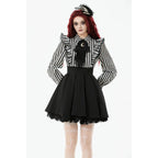 Dark in Love Striped Ruffle Gothic Lolita Dress
