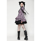 Dark in Love Ellery Big Pink Butterfly Doll Bell-Sleeve Dress
