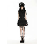 Dark in Love Diya Sleeveless Tiered Goth Dress