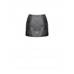 Dark in Love Chaos Reign Faux Leather Goth Mini Skirt in Black