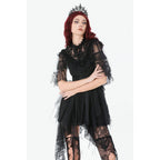 Dark in Love Morwenna Gothic Lace Ruffle Capelet