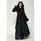 Dark in Love Eira Lace and Faux Fur Trimmed Hooded Coat - Size UK 10 Left Only!