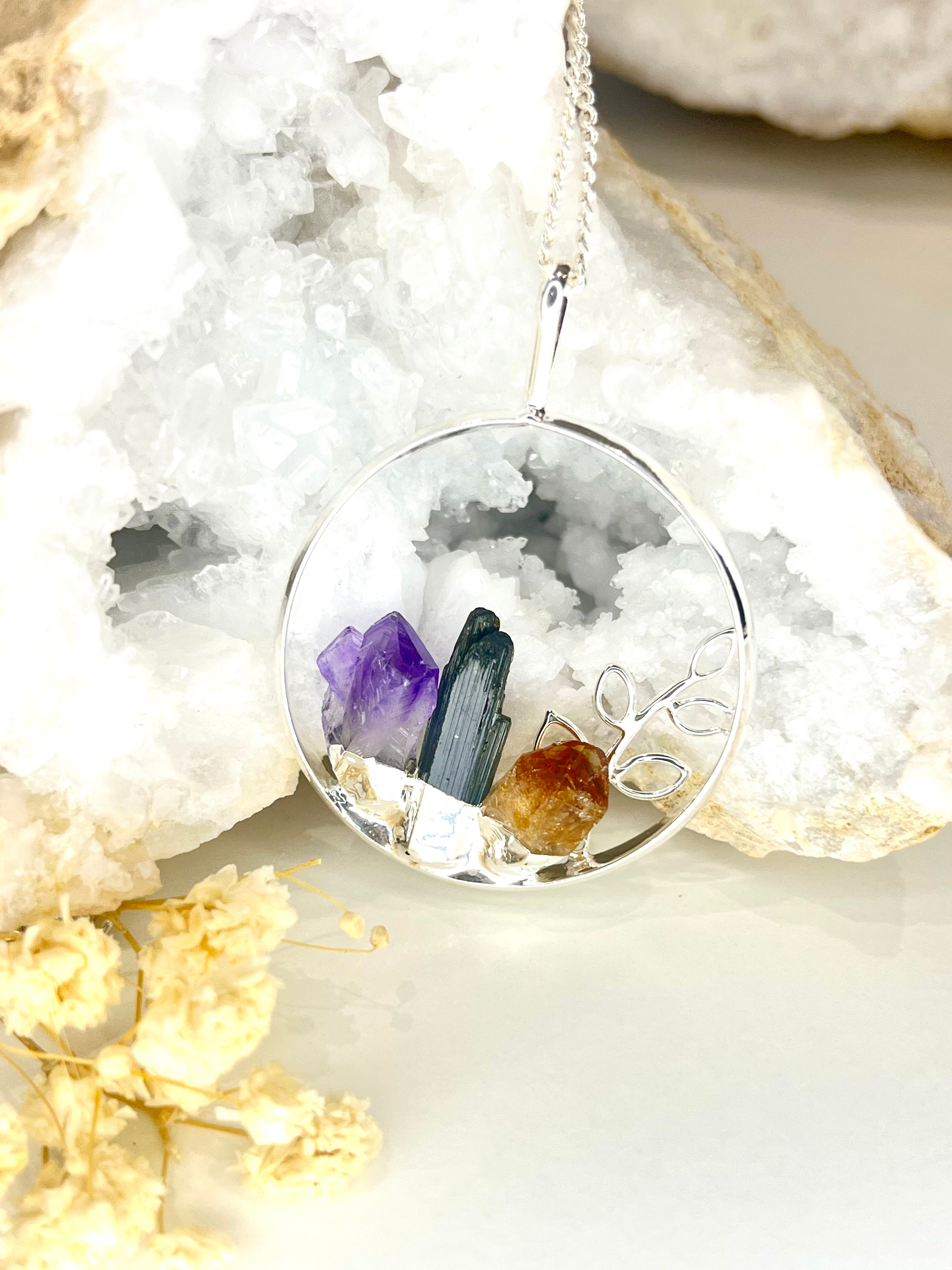 Crystal Garden Pendant Necklace