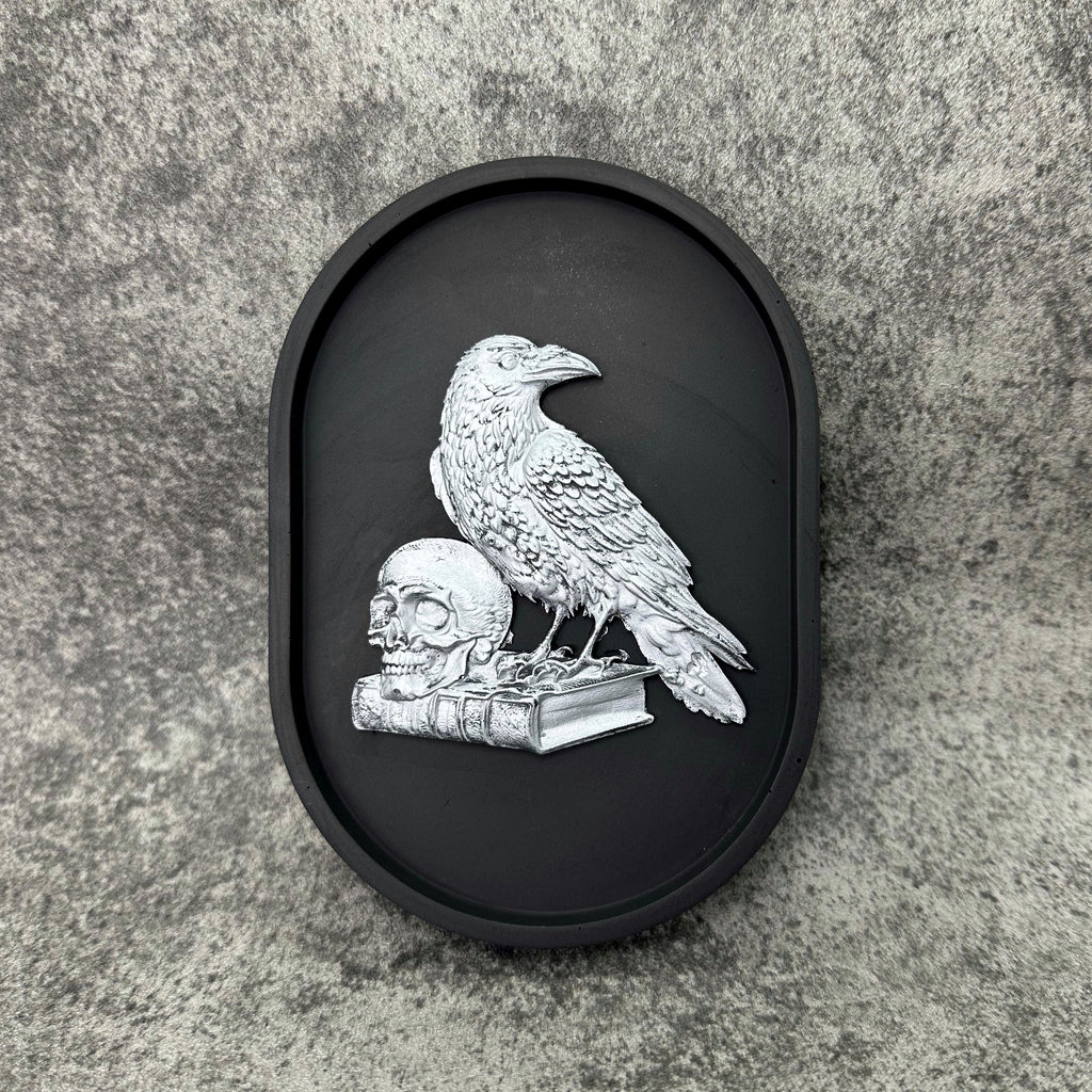 Raven Dark Academia Plaque